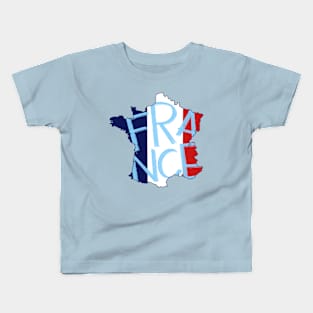 France country typography Kids T-Shirt